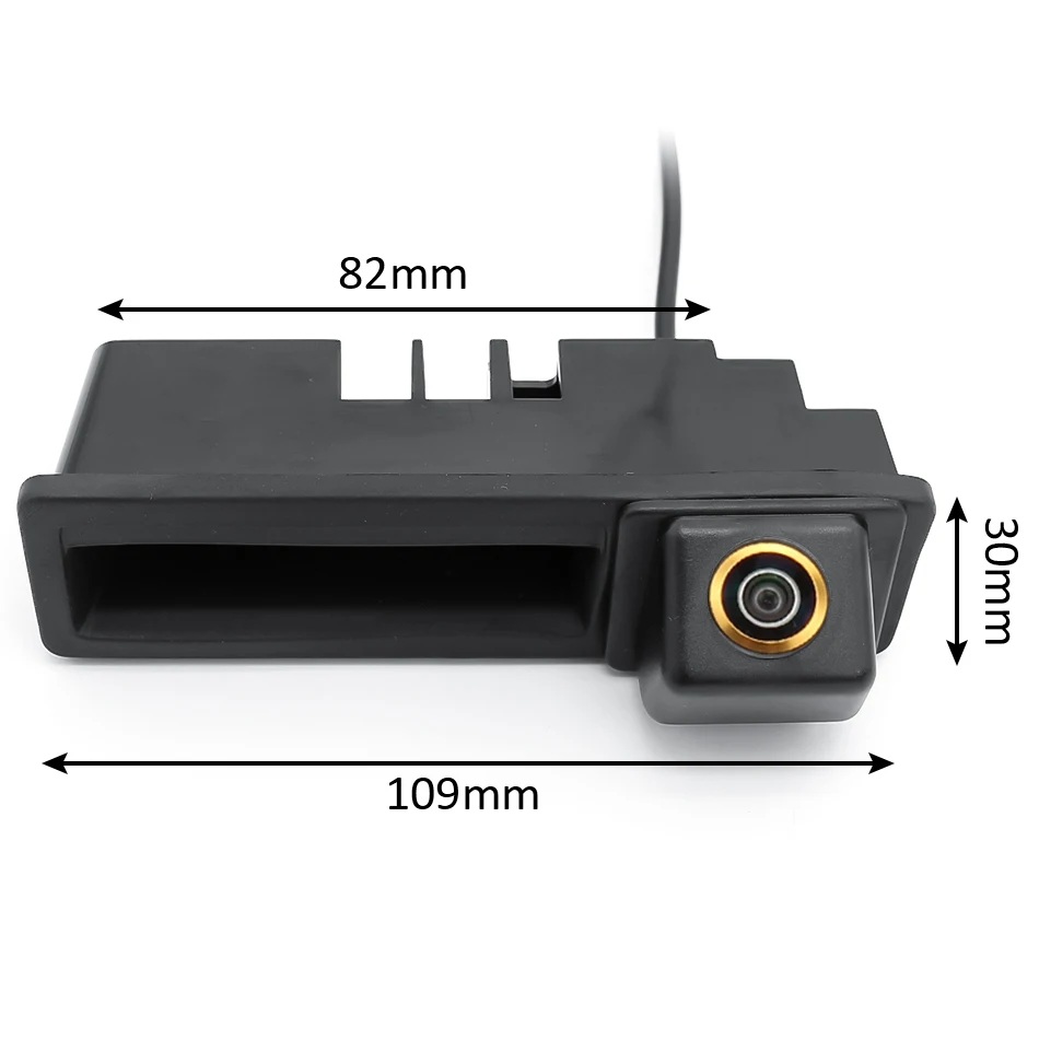 GreenYi RCD330 Ручка багажника автомобіля Камера заднього виду для Audi A1 A3 A4 A6L S5 Q7 Підтримка лінії траєкторії рульового колеса - Зображення 5