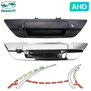 Динамічна траєкторна ручка задніх дверей GreenYi AHD з камерою заднього виду з отвором для ключа для пікапа Toyota Hilux Revo 2015-2021