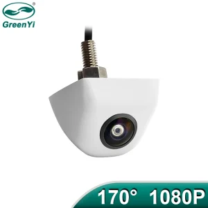 Автомобільна універсальна біла камера Green Yi 170  AHD 1920x1080P заднього виду автомобіля з металевим корпусом (камера заднього виду автомобіля з об'єктивом «риб'яче око)