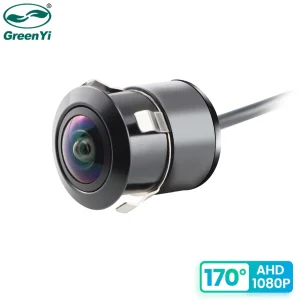 Автомобільна камера заднього виду  GreenYi AHD 1920x1080P з Full HD з функцією нічного бачення, 170° об'єктив «риб'яче око», передня камера заднього виду C301