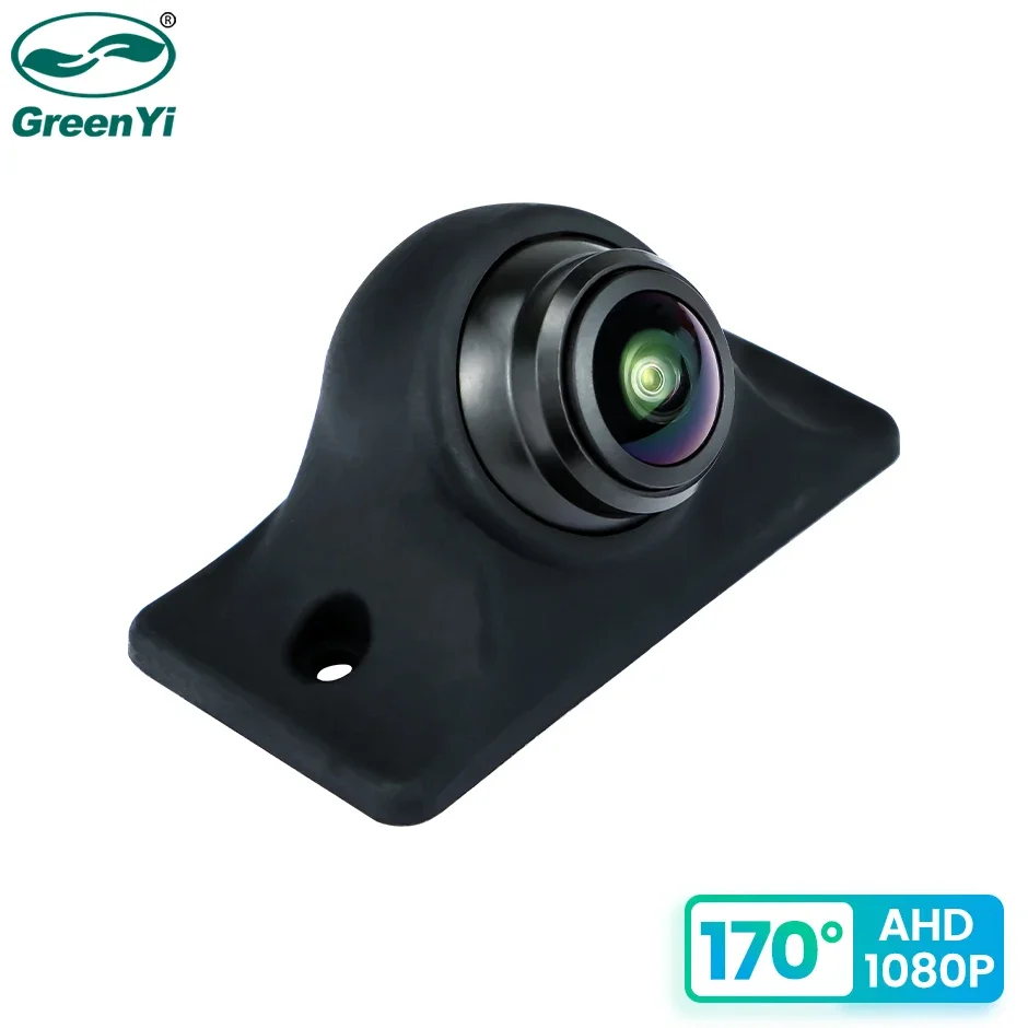 Універсальна передня камера заднього виду GreenYi AHD 1920x1080P 170°, автомобільна камера заднього виду Full HD з функцією нічного бачення C879